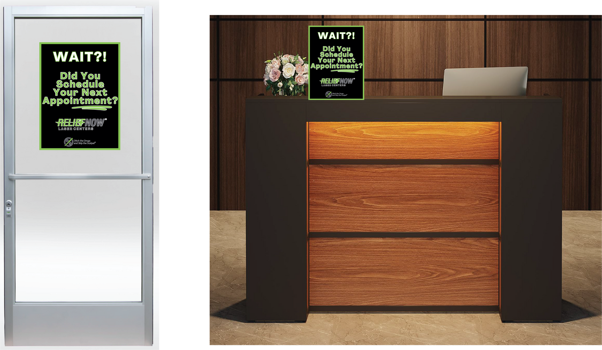 Book Your Next Appointment Sign